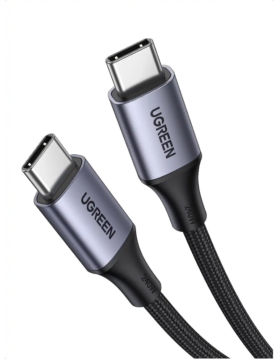 Cable Ugreen USB-C a USB-C, 240W PD 3.1, Carga Rápida 2m Chip E-marker