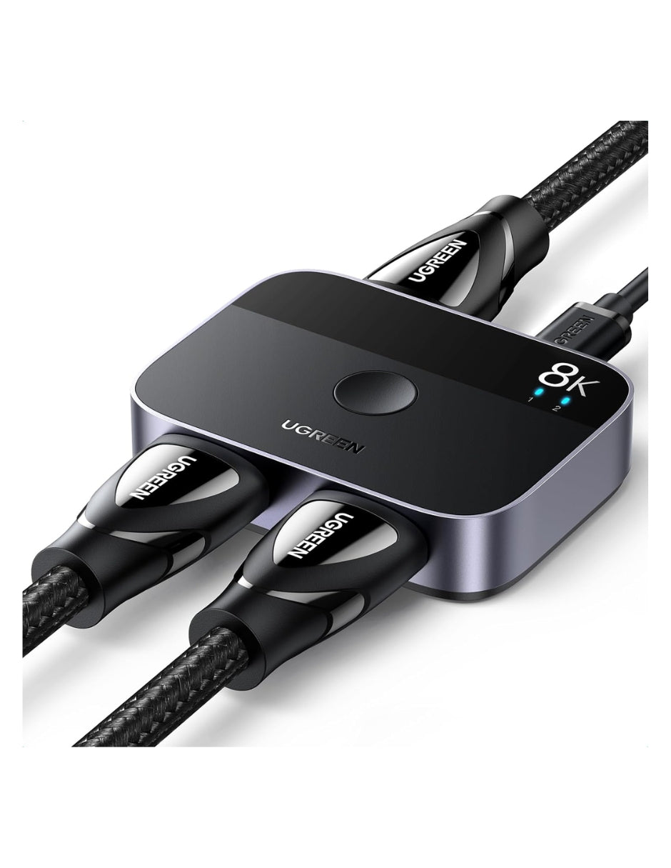 Conmutador Switch HDMI 2.1 Ugreen 90385 8K@60Hz 4K@120Hz p/ PS5 Xbox