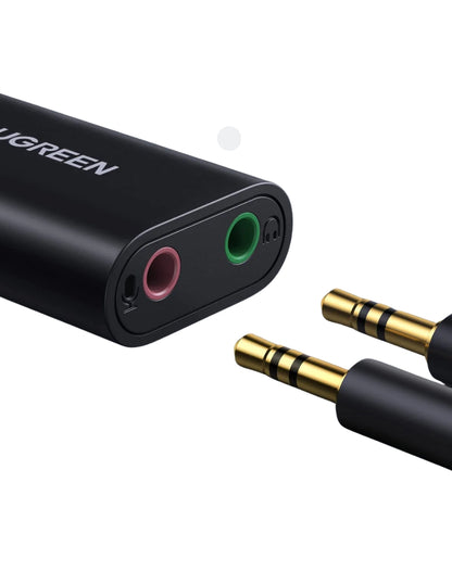 Tarjeta Sonido Ugreen Usb Externa, Audio y Micrófono 3.5mm