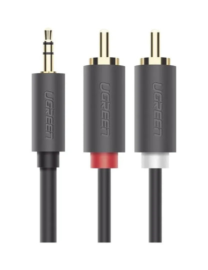 Cable Adaptador de Audio Ugreen 3.5mm a 2 RCA (Estéreo) 3 Metros