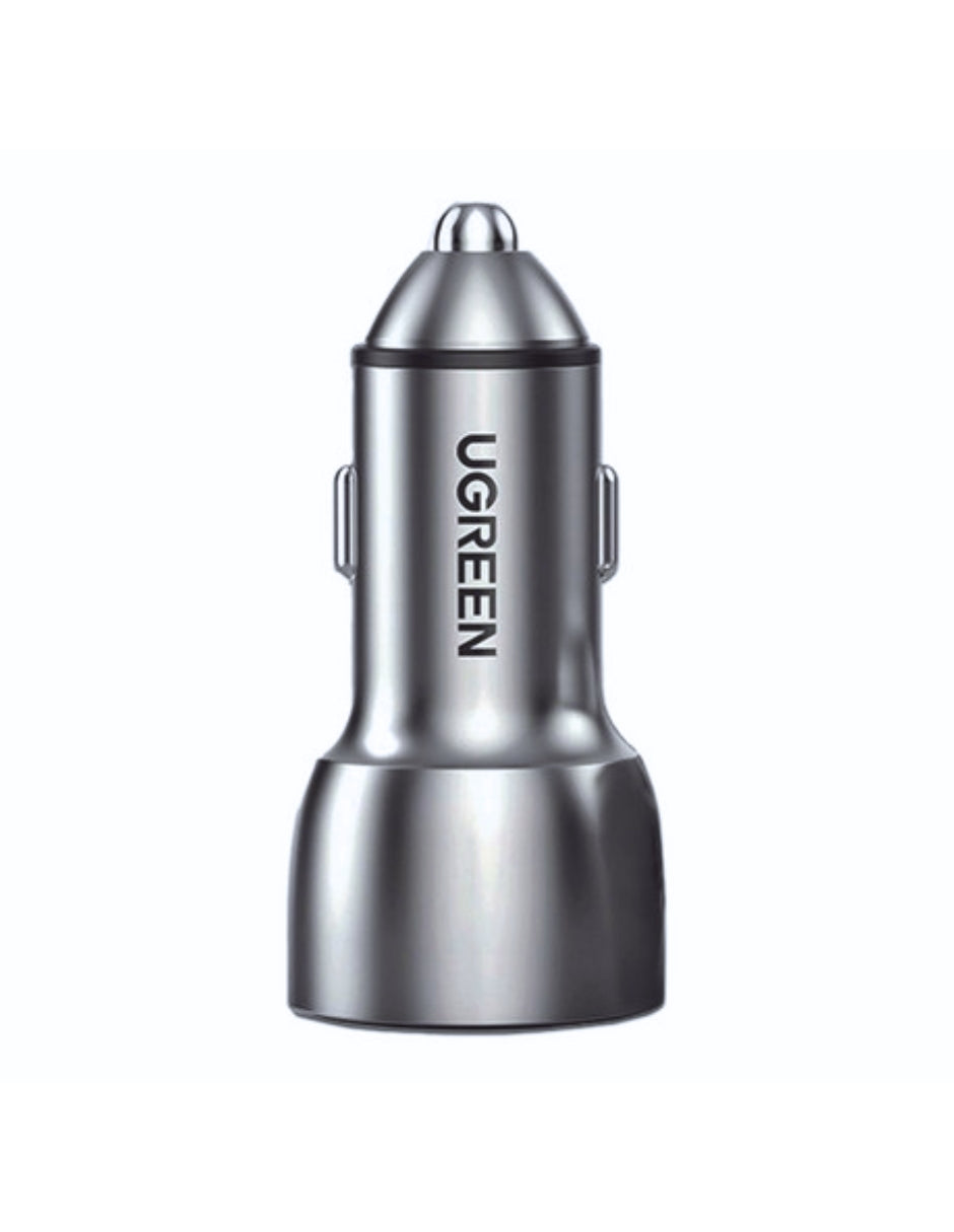 Cargador Auto Ugreen 60980 52.5W Dual PD 3.0 Qc 3.0 Aluminio