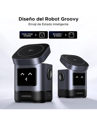 Cargador Inalámbrico Magsafe Ugreen Uno Qi2 15w Robot 45775
