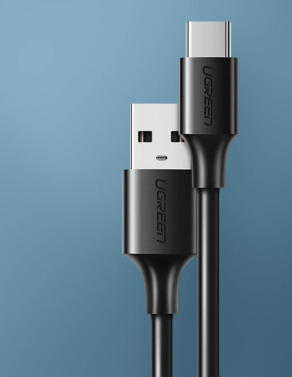 Cable USB A a USB C Ugreen 480 Mbps de 1 m color negro