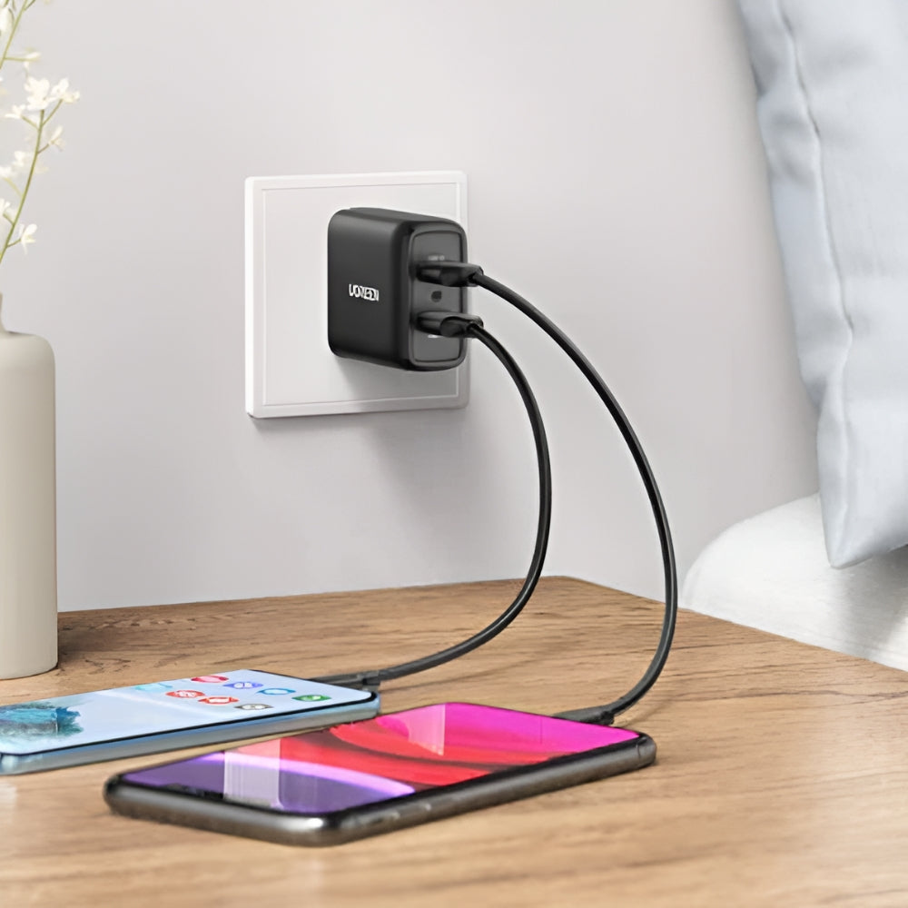 UGREEN Cargador 2 en 1 Carga Rápida 18W Negro