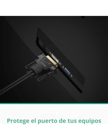 Cable Adaptador Ugreen DVI-D (24+1) Macho A HDMI Hembra 1080P Bidireccional