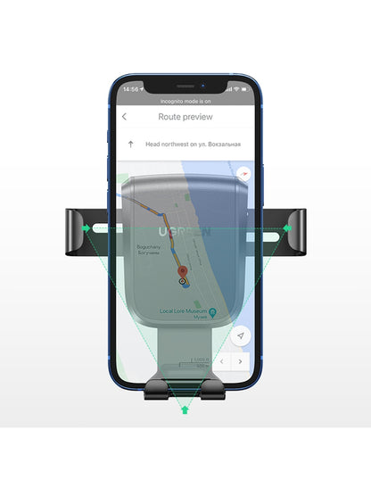 Soporte de Celular para Tablero de Auto Ugreen Ajustable Negro