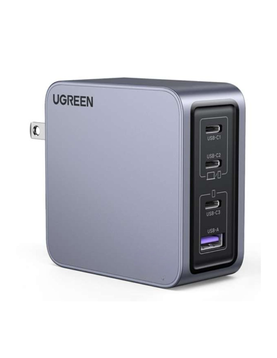 Cargador Ugreen Nexode Pro 3 Usb-C, 1 Usb-A 160W con Cable USB-C 1.5m