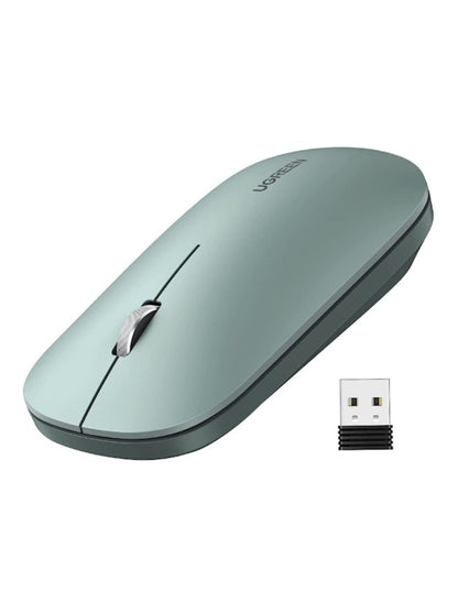 Mouse Inalámbrico Silencioso Ugreen MU001 Verde 4000 DPI Ergonómico