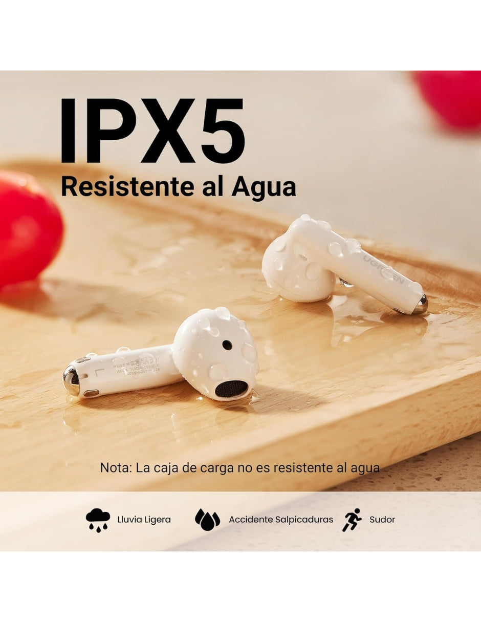 Audífonos Inalámbricos Bluetooth 5.3 UGREEN In ear con Cancelación de ruido Blancos