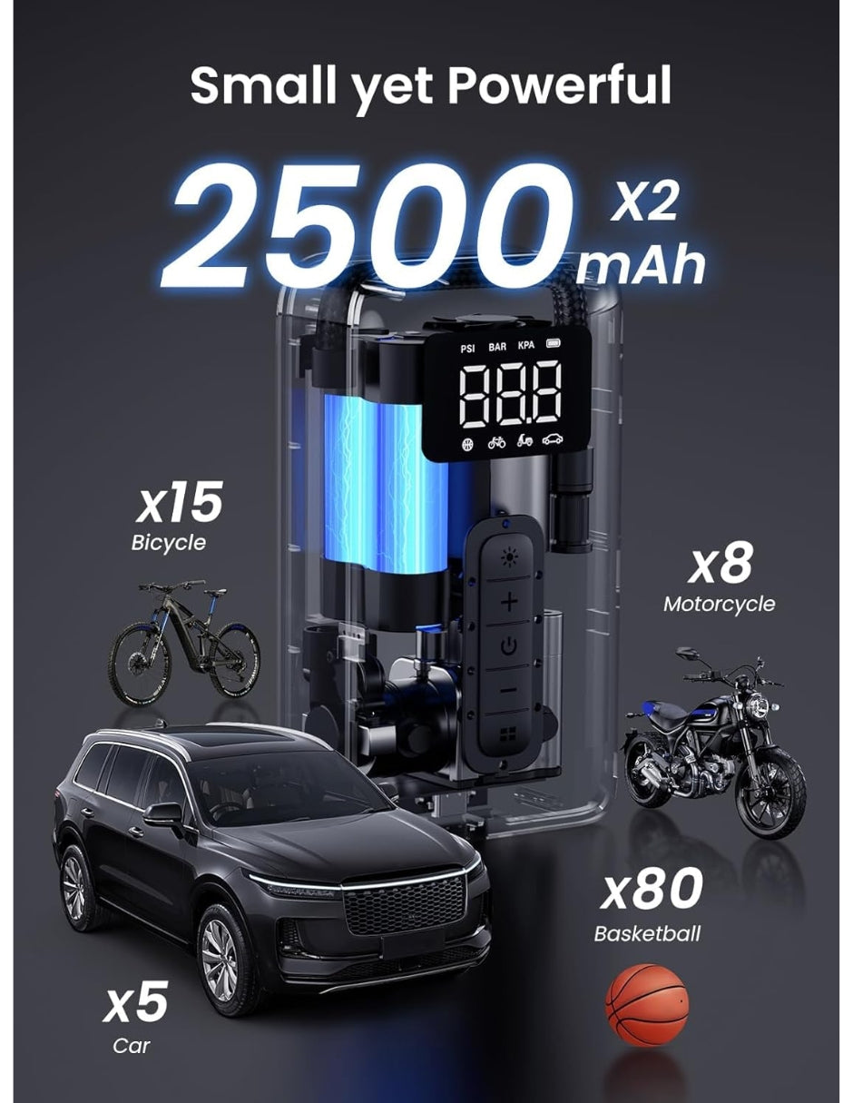 Compresor Aire Portátil Ugreen Inalámbrico 150 PSI Para Auto
