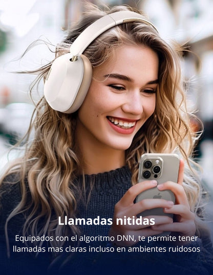 Audífonos de diadema inalámbricos HiTune Max5c UGREEN blancos