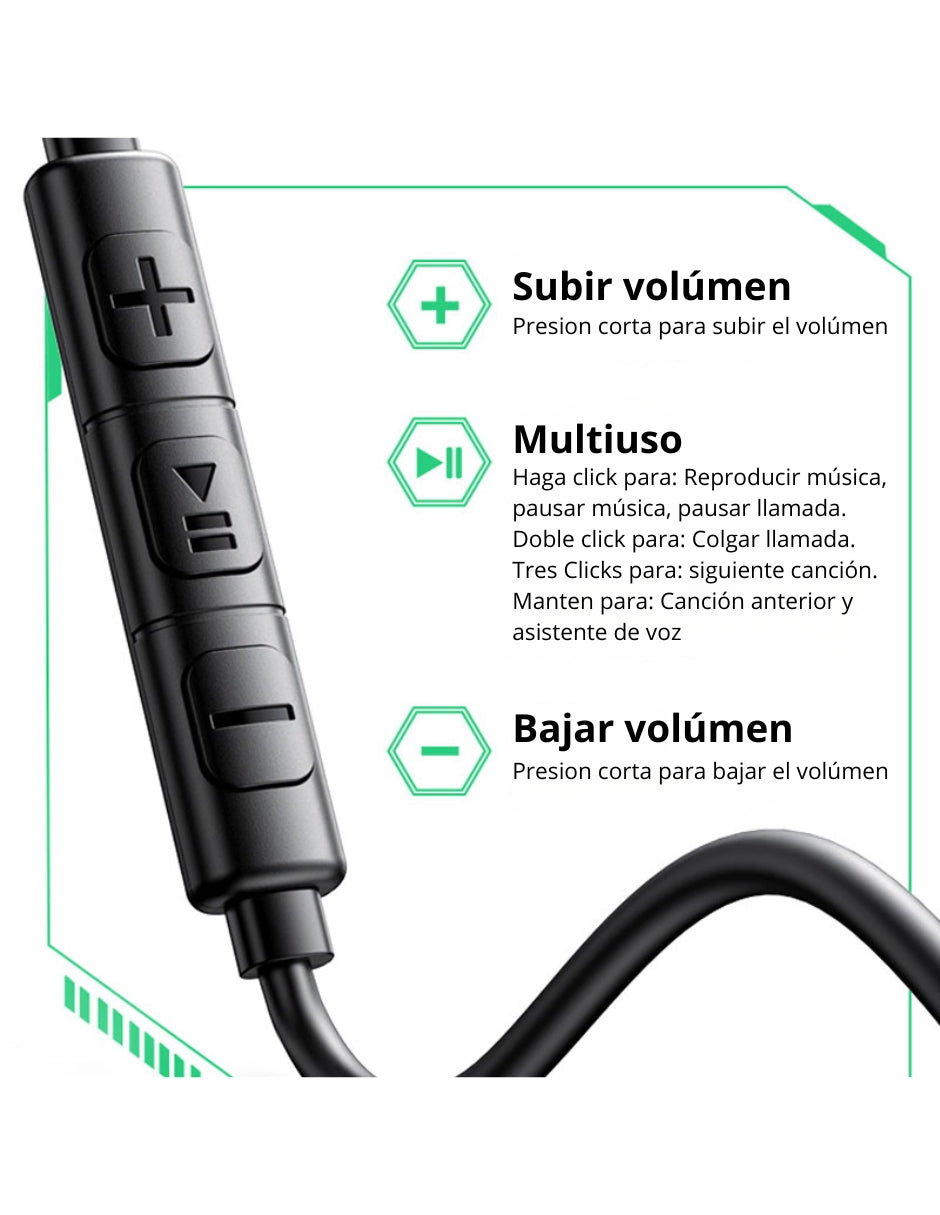 Audifonos Jack 3.5mm EP106 Ugreen con Manos Libres 1.2m