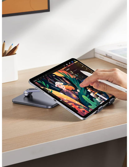 Soporte Ugreen Aluminio Plegable Multiángulo Para Tablet Celular