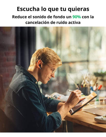 Audífonos Inalámbricos HiTune T3 PRO UGREEN con cancelación de ruido