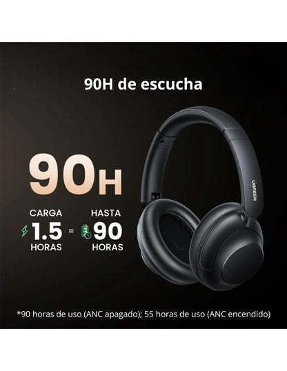 Audífonos de diadema inalámbricos HiTune Max5 UGREEN negros