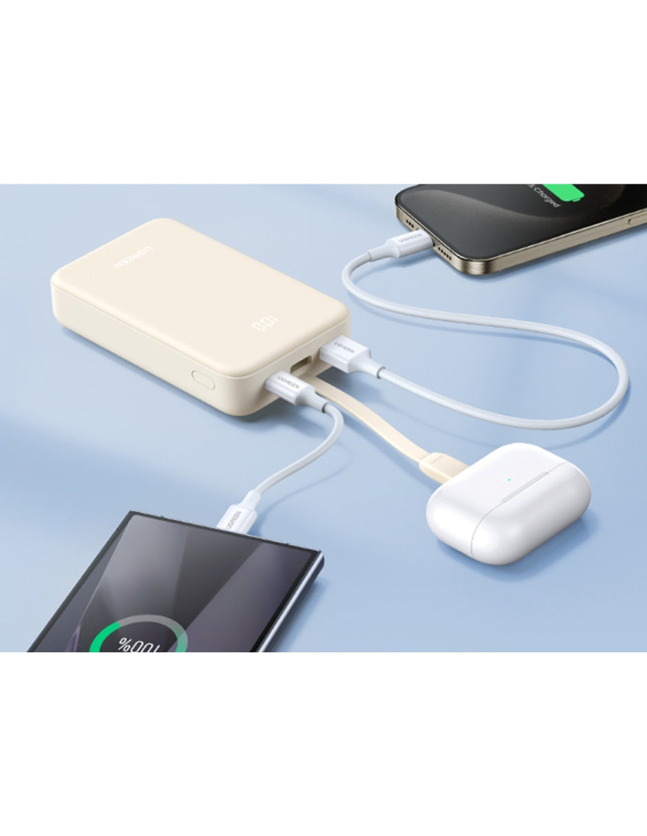 Power Bank Ugreen Nexode 20,000mAh USB-C PD 30W Blanco