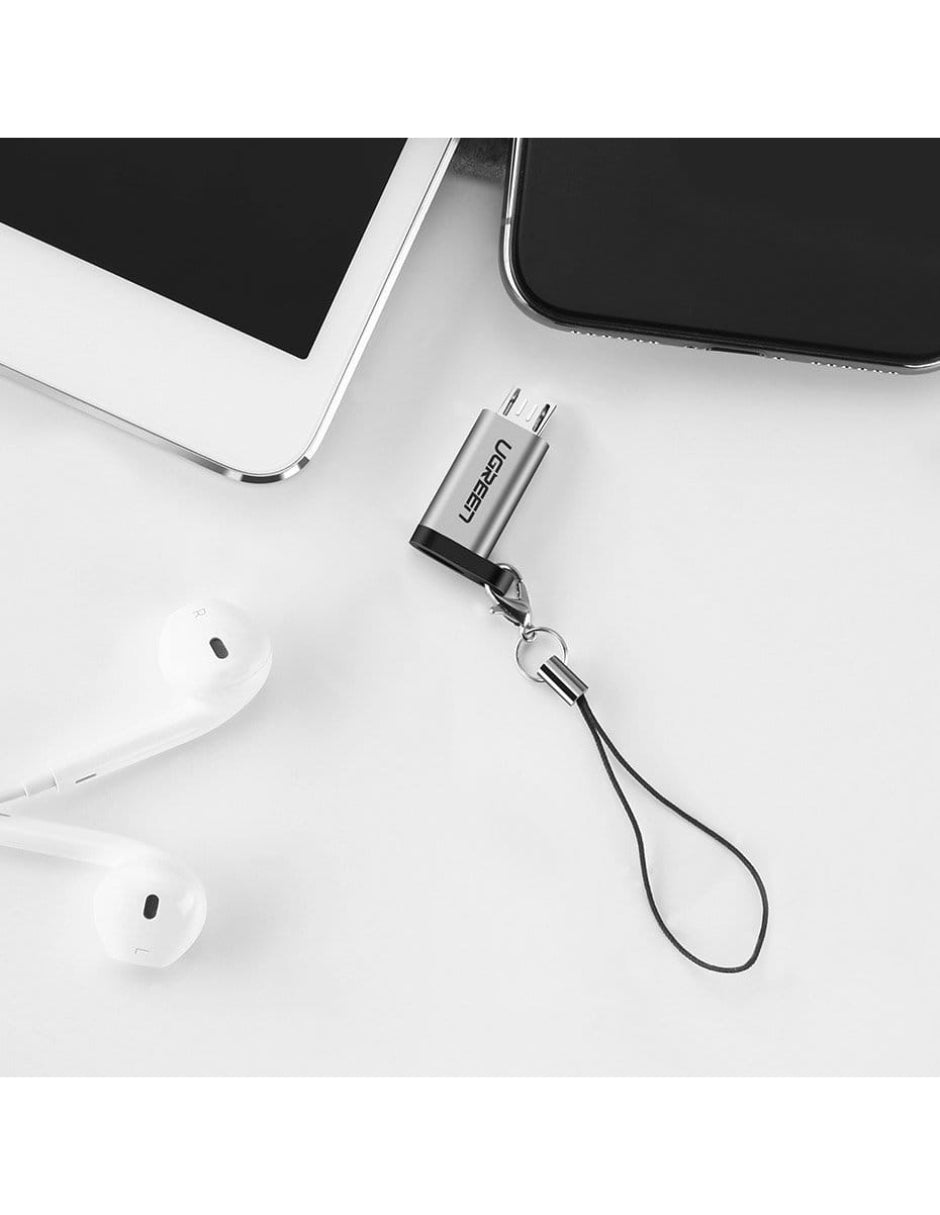 Adaptador Ugreen USB-C 3.1 a Micro USB Carga Rápida Sincronización Datos 480Mbps