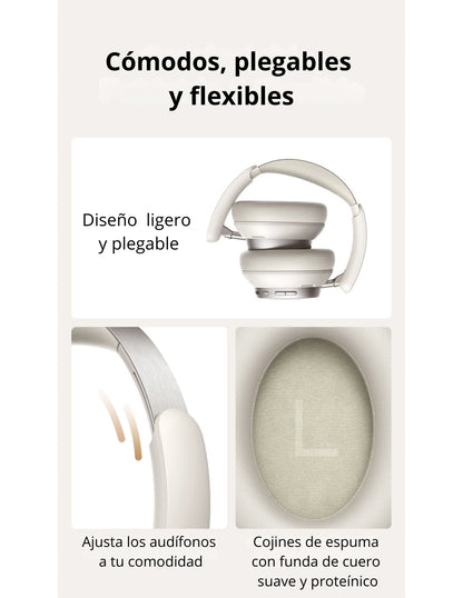 Audífonos Studio Pro Ugreen Cancelación de Ruido Hi-Res, Bluetooth 6.0 y 120H Batería