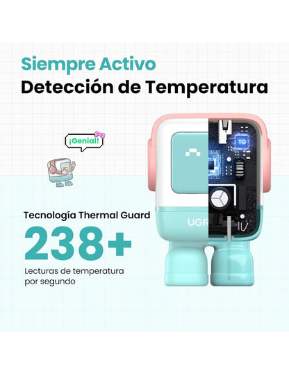 Cargador Ugreen 65W RobotGaN 2 Puertos USB C y 1 A Carga Rápida