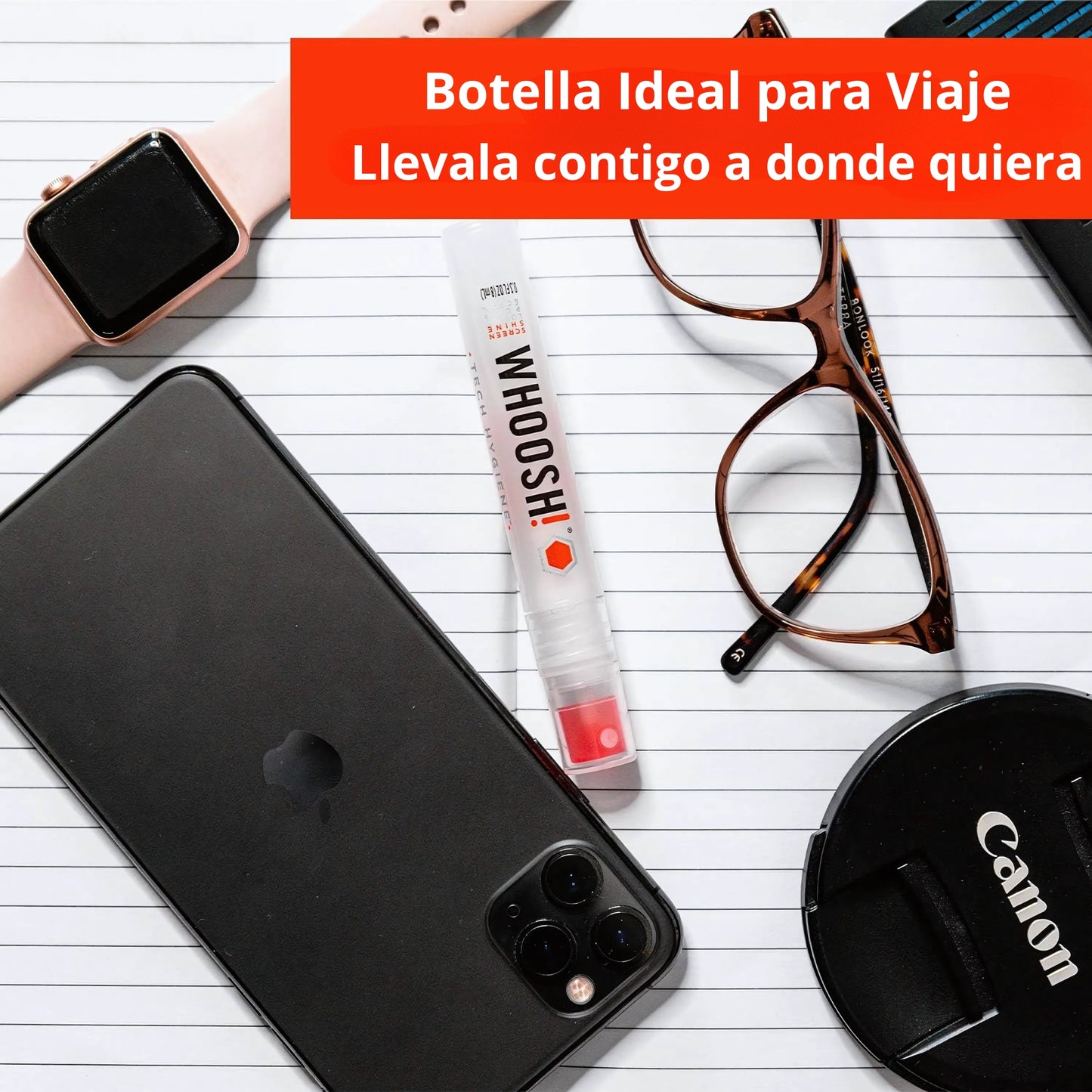 KIT de Limpieza para Pantallas Woosh! 100 ml + 8 ml + 2 paños