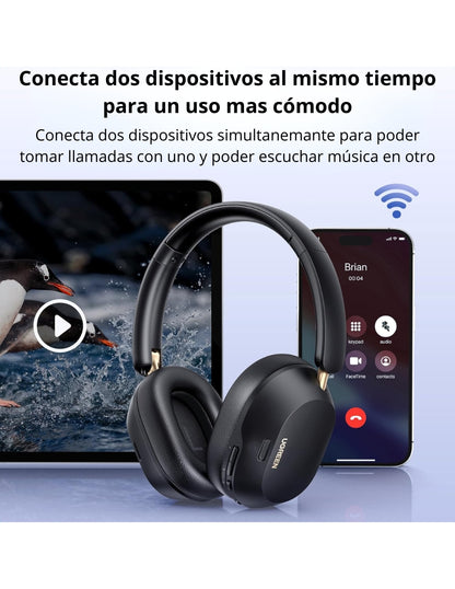 Audífonos de diadema inalámbricos HiTune Max5c UGREEN negros