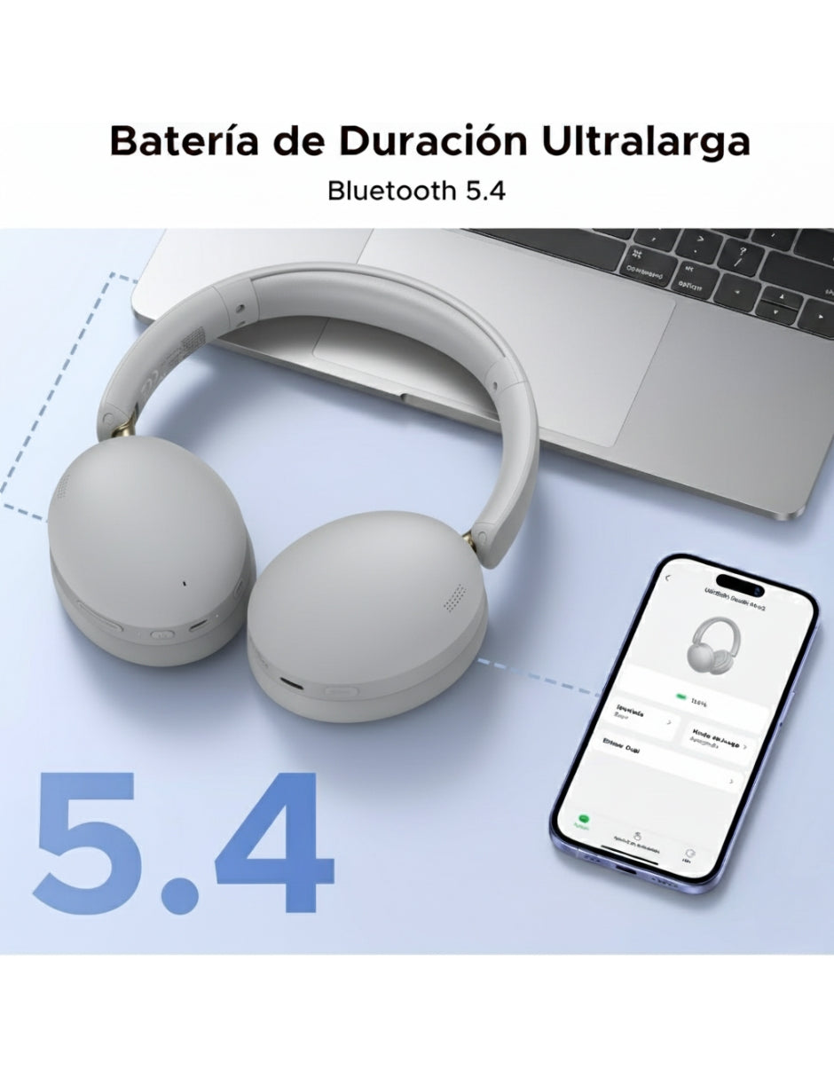 Audífonos Inalámbricos Ugreen Studio Max2 Gris 80H Batería, Audio 3D
