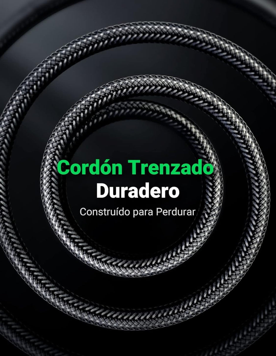 Cable UGREEN Audio Estéreo 3.5mm (Aux) a 6.35mm (P10) 1m Reforzado Hi-Fi