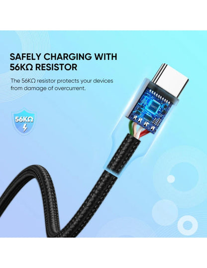 Cable USB-A a Tipo C Ugreen Reforzado con Nylón de 2m Negro