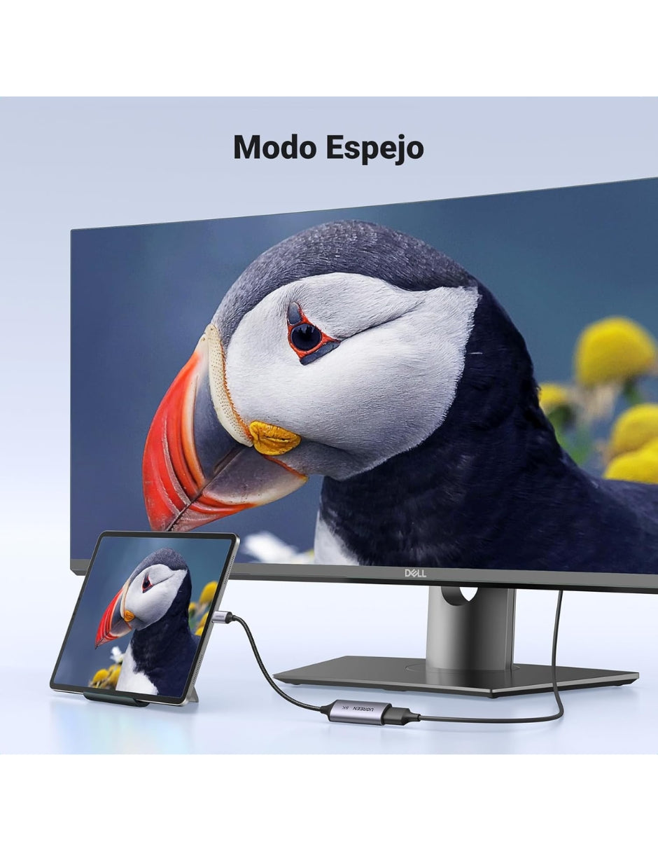 Adaptador UGREEN USB-C a DisplayPort 1.4 - 8K Ultra HD @60Hz y 4K @240Hz