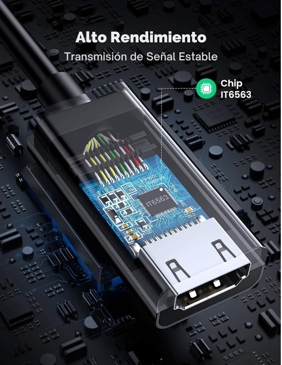 Adaptador Ugreen DisplayPort a HDMI 4K@60Hz Unidireccional 70694