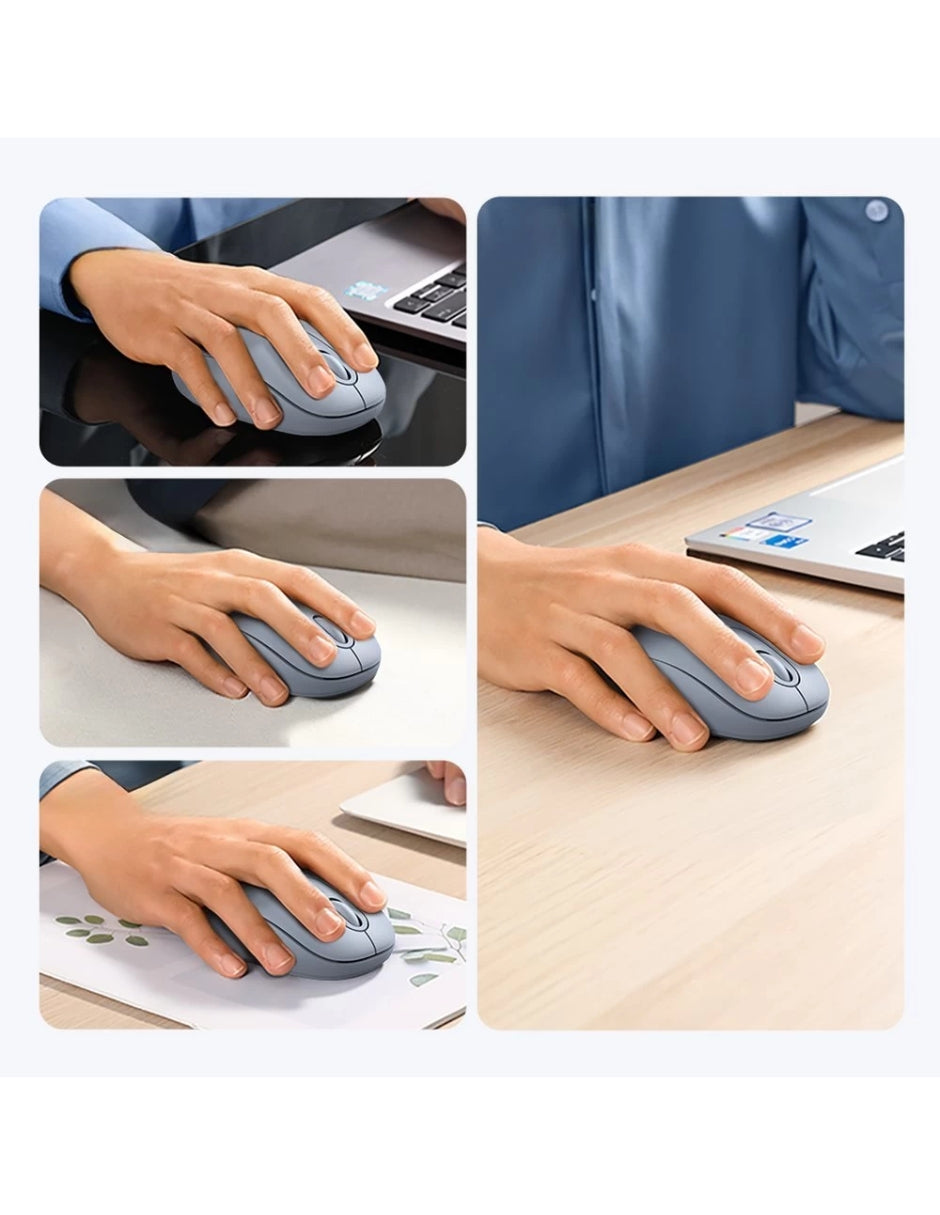 Mouse Inalámbrico UGREEN MU105 Azul 2400 DPI Ergonómico Silencioso