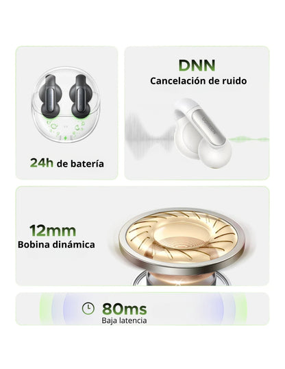 Audífonos Inalámbricos HiTune S5 UGREEN Bluetooth 5.3 Earbuds Blanco