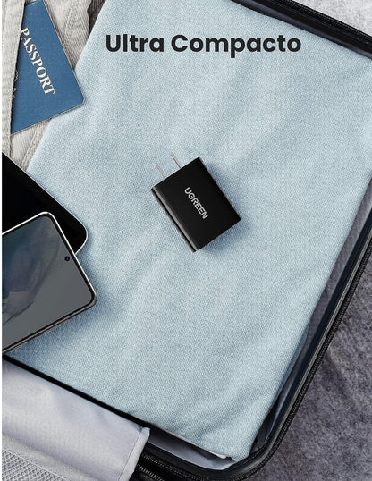 Cargador Ugreen de Carga Rápida 3.0 18W Negro