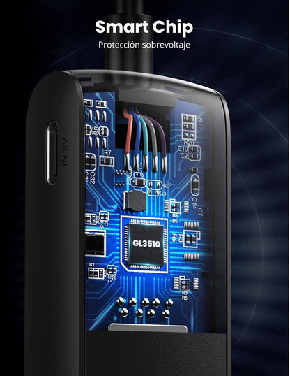 Hub Usb 3.0 Ugreen 4 Puertos 5gbps Conector De Carga Micro Usb