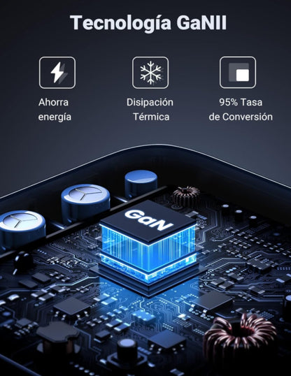 Estación de Carga UGREEN Nexode 100W GaN - Cargador de Escritorio 4 en 1