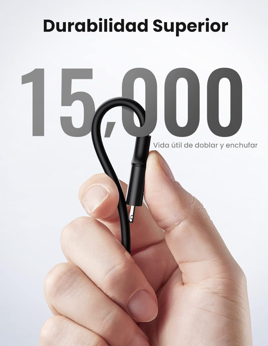 Cable Usb C a Lightning Ugreen MFI Carga Rápida 1m