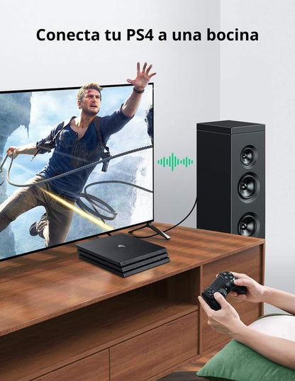 Cable Óptico De Audio Digital Toslink Ugreen 3m Mod. 70893