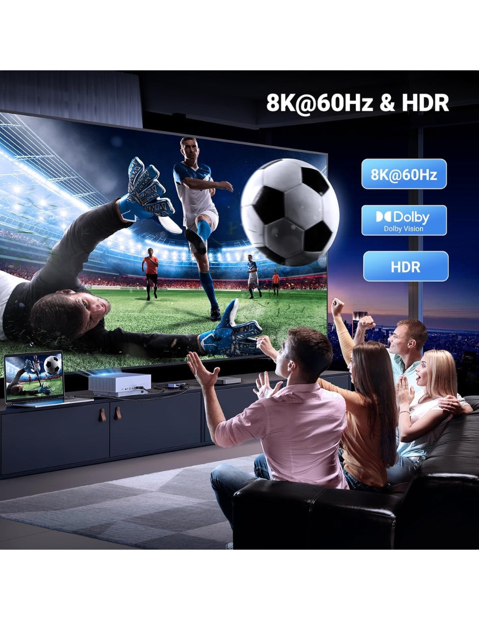 Conmutador Switch HDMI 2.1 Ugreen 90385 8K@60Hz 4K@120Hz p/ PS5 Xbox