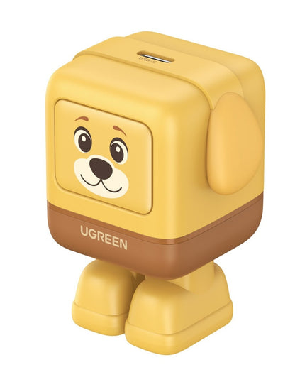 Cargador Ugreen Cargadog Nexode 30w Gan Usb-c Diseño Perrito