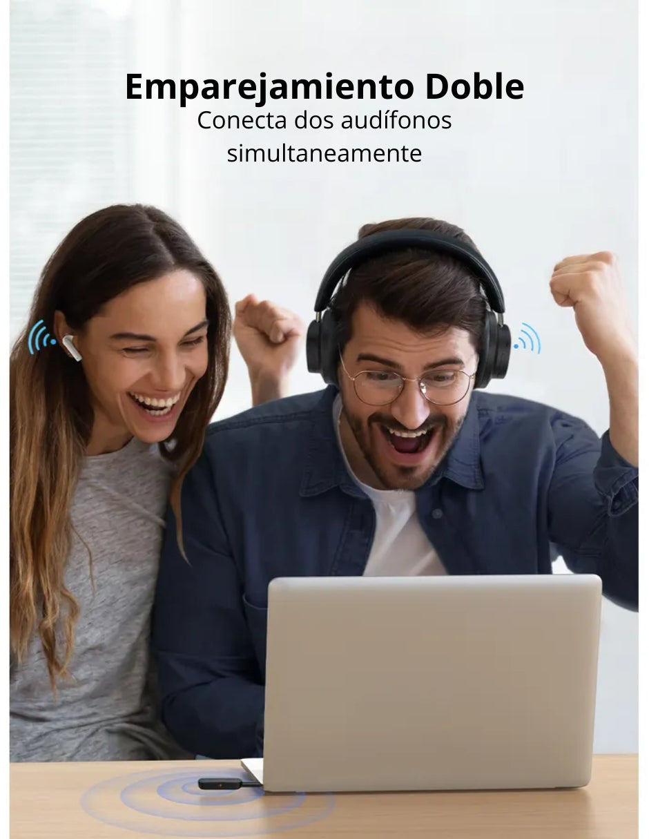Adaptador Receptor y Transmisor Bluetooth 5.0 Ugreen para Audio Jack 3.5mm