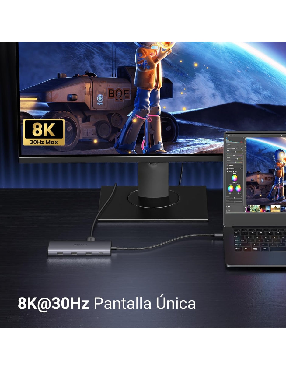 HUB USB-C UGREEN 10 en 1 Docking Station Revodok Pro 210
