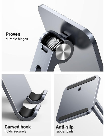 Soporte Ugreen Aluminio Plegable Multiángulo Para Tablet Celular