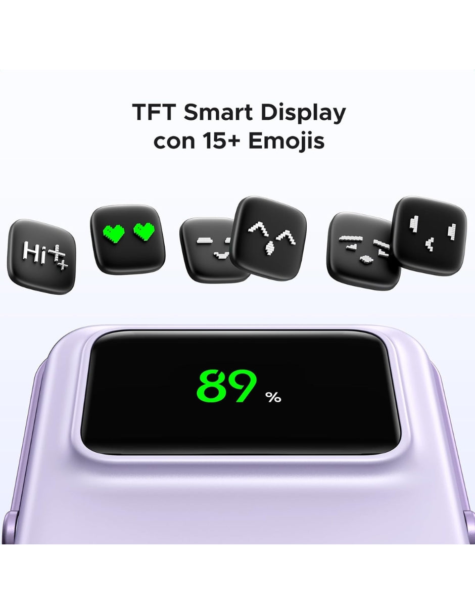 Power Bank Ugreen 10,000mAh MagSafe Mini 7.5W con pantalla Morado