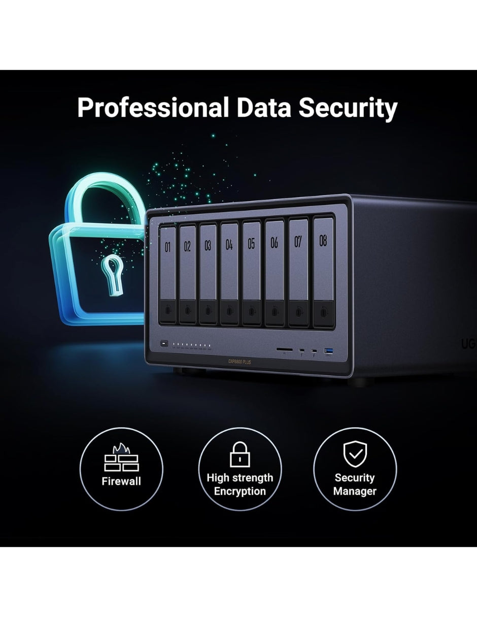 UGREEN NASync DXP8800 Plus NAS 8 Bahías Intel i5 10Gbe