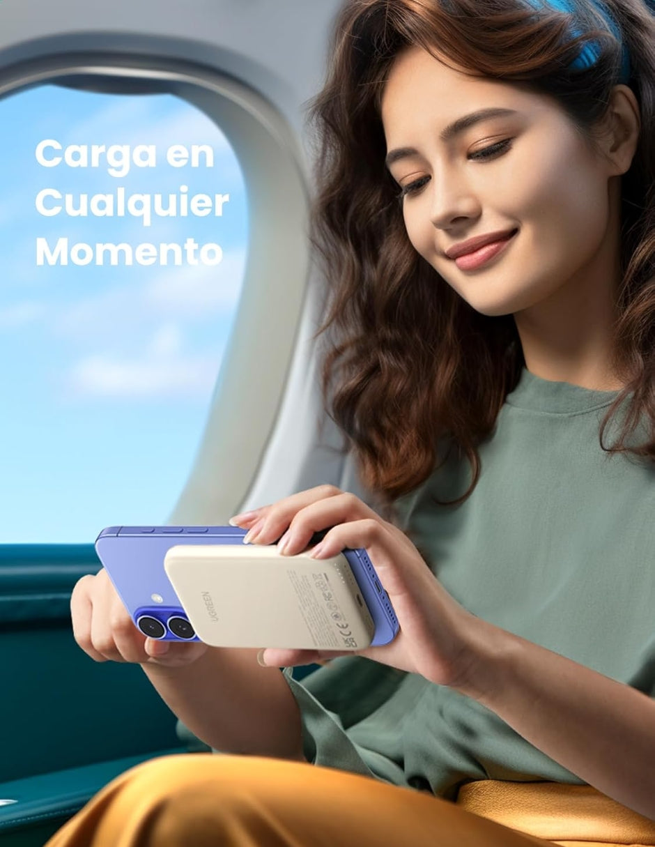 Power Bank Ugreen MagSafe Mini 5000mAh USB C 15W Blanco