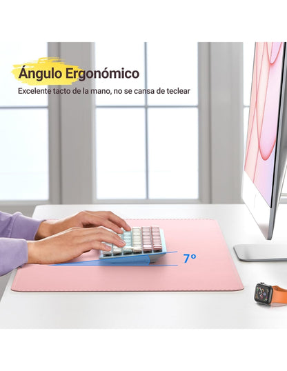 Paquete Teclado Y Mouse Inalámbrico Ugreen 25178 Español Bluetooth 2.4GHz Rosa