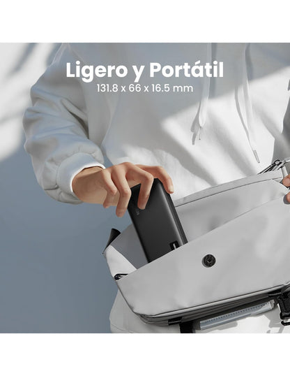 Power Bank Ugreen 10,000mAh USB C 20W con Pantalla LED Negro