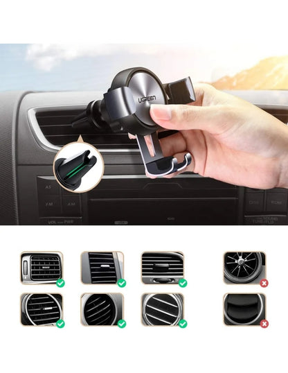 Soporte Celular Auto UGREEN Gravedad Ventilación Universal 4.7-7''