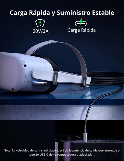 Cable Link Ugreen 90629 Usb C A Usb C 5m Quest 2 Vr 60w