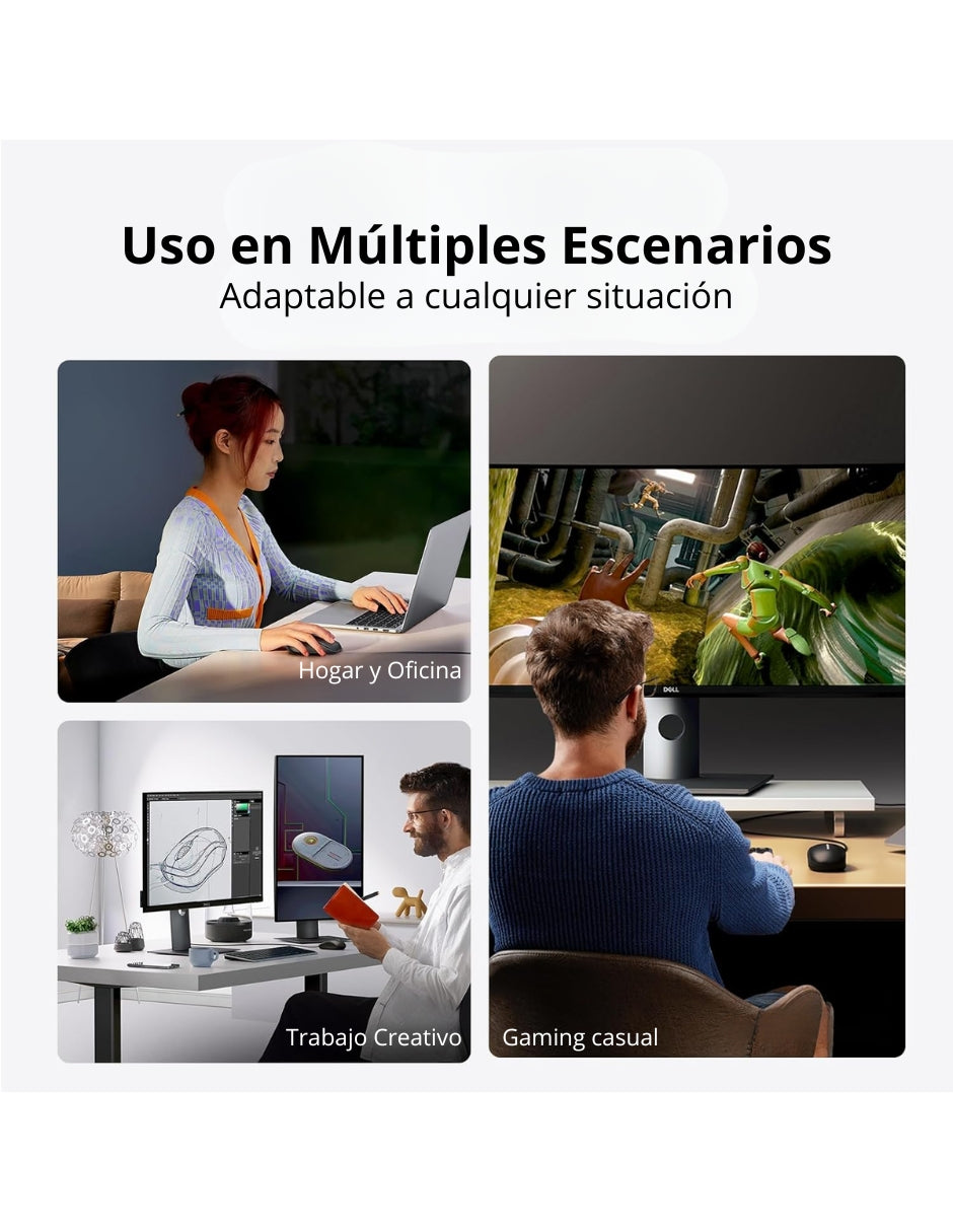 Mouse Alambrico Optico Ugreen 90789 Usb 1200 Dpi Silencioso